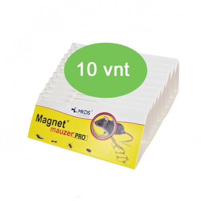MAGNET mauzer PRO - lipni namų kenkėjų monitoringo gaudyklė MAXI pak. (kaina nurodyta 1 vnt)